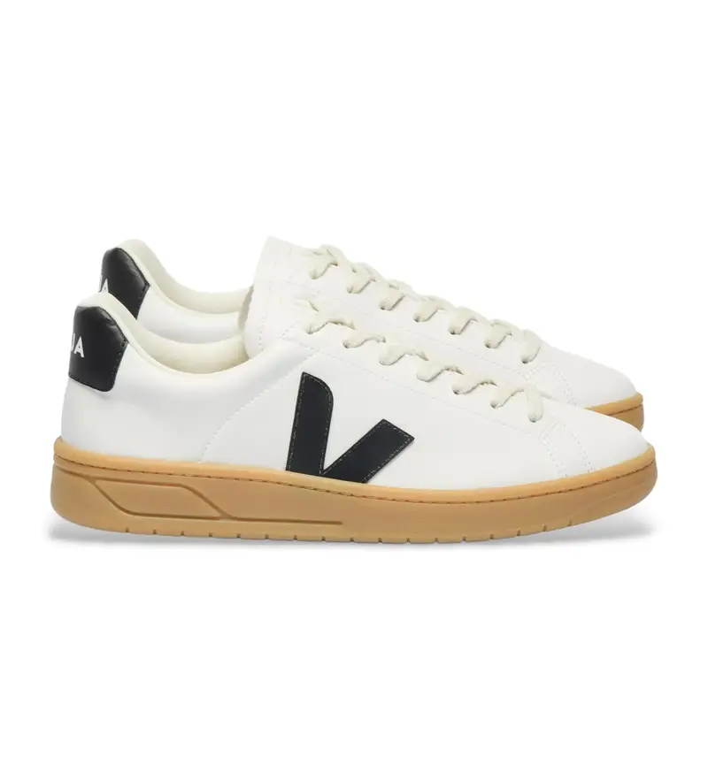 per donna. UC0720761 Sneakers Urca in pelle bianca e nera (36), Bianco, Basso, Stringhe, Casual
