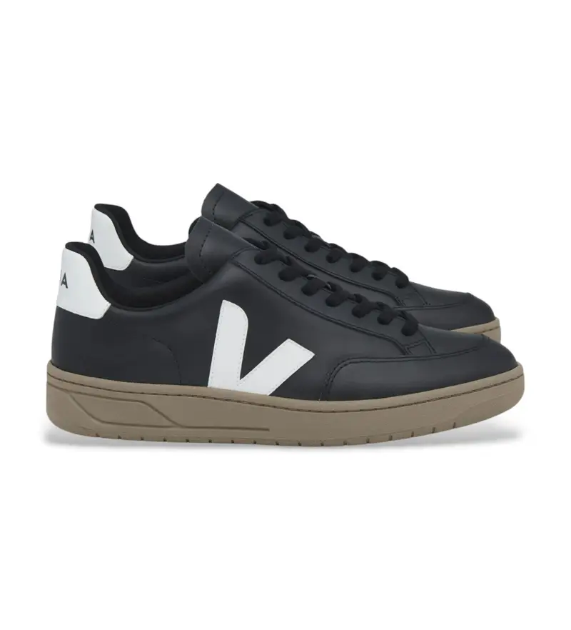 per uomo. XD0203638 Sneakers nere V-12 (40), Nero, Basso, Stringhe, Casual, Polister riciclato, Sostenibile Pelle
