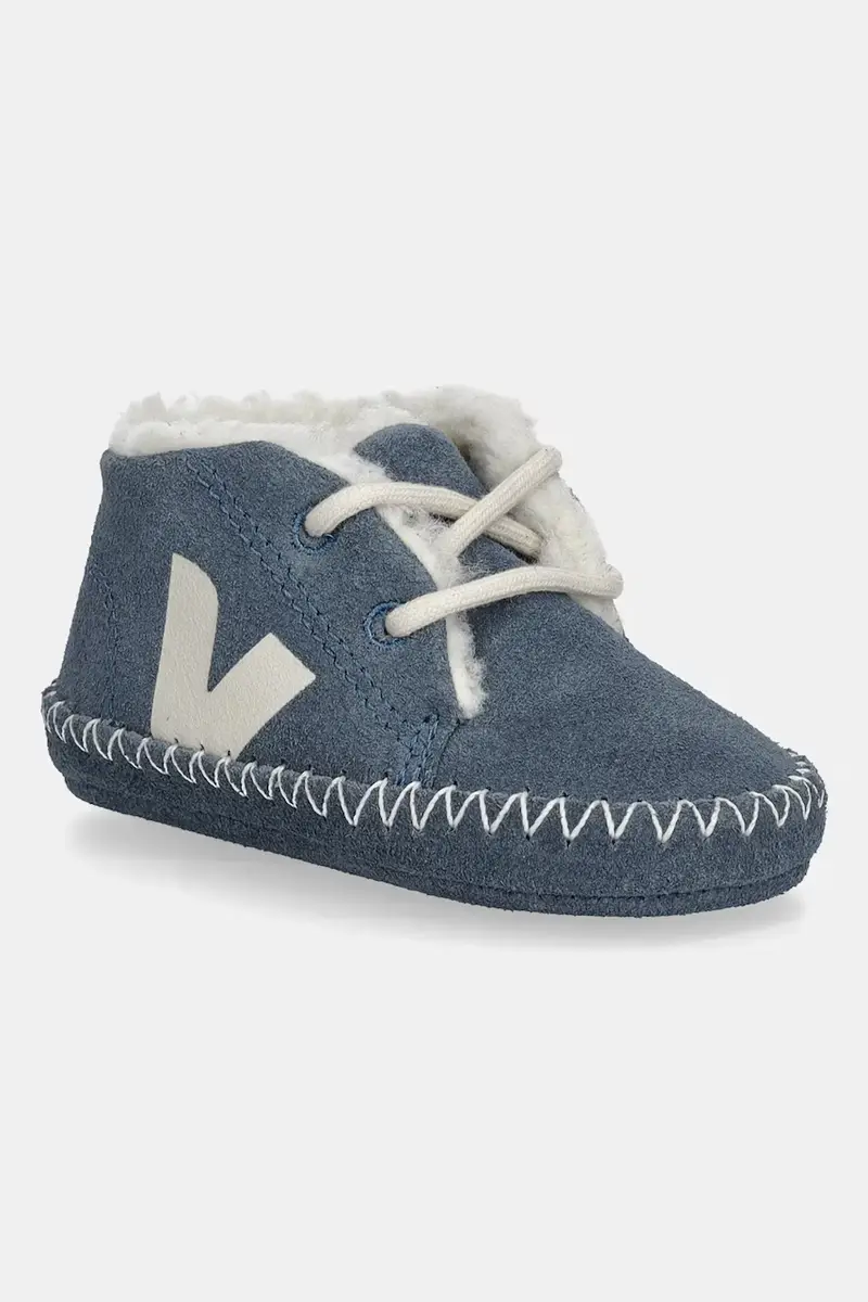 scarpe in pelle scamosciata neonato/a Baby Winter Light ZZ colore blu BA0321028 miniatura 2