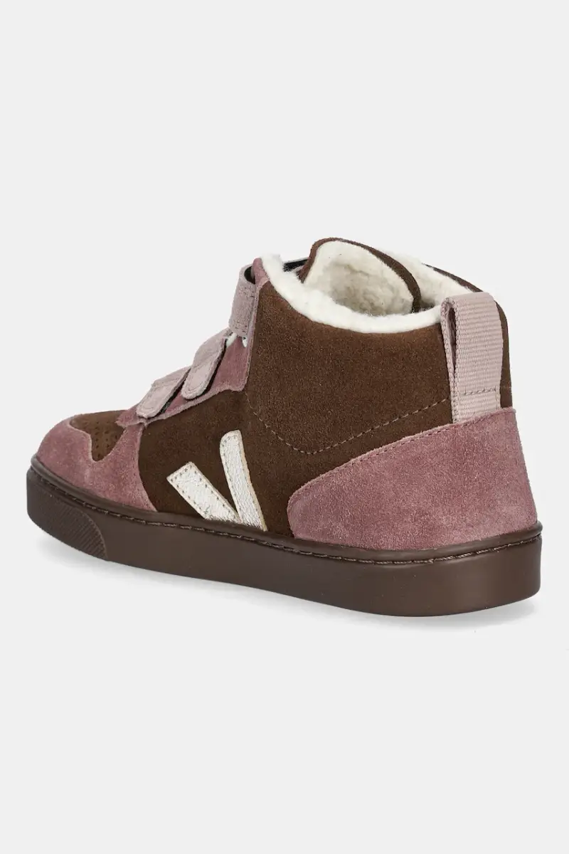 scarpe invernali in pelle scamosciata bambino/a Small V-10 Mid Winter colore rosa DF0320994 miniatura 3