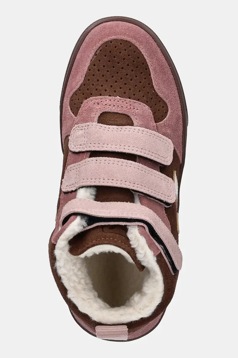 scarpe invernali in pelle scamosciata bambino/a Small V-10 Mid Winter colore rosa DF0320994 miniatura 4