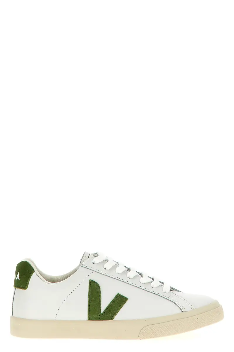 Veja Sneakers Esplar Verde in Pelle