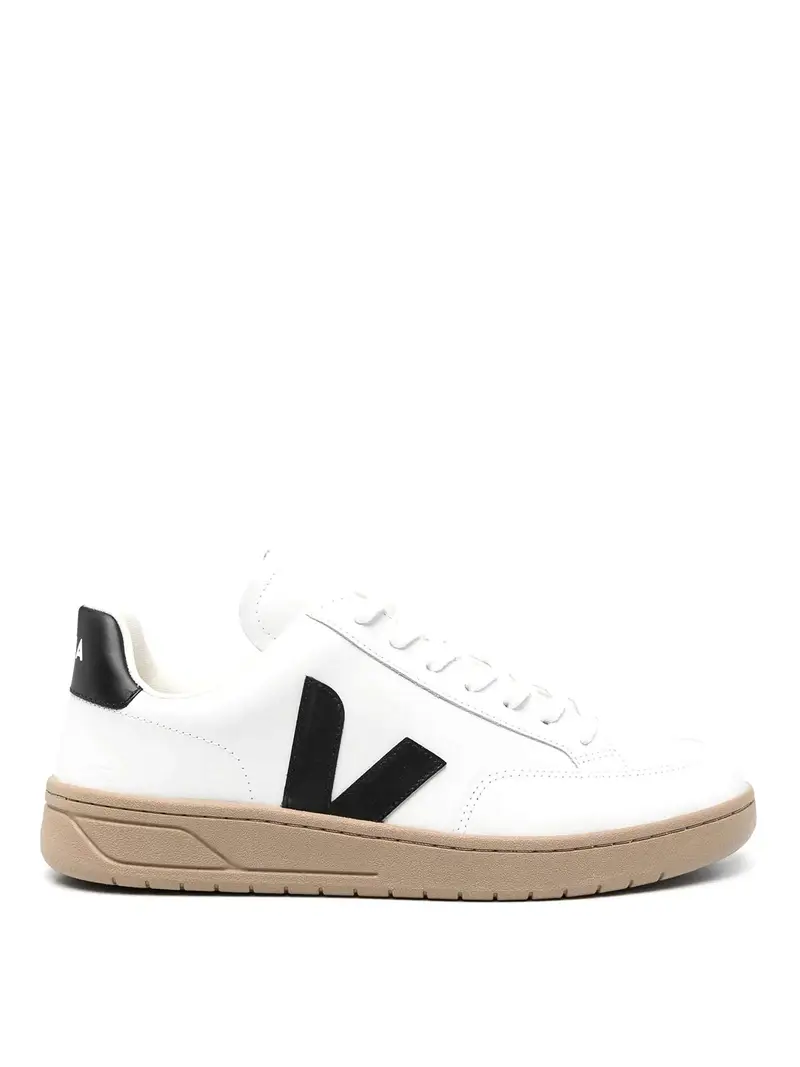 Sneaker in pelle V-12 Crema