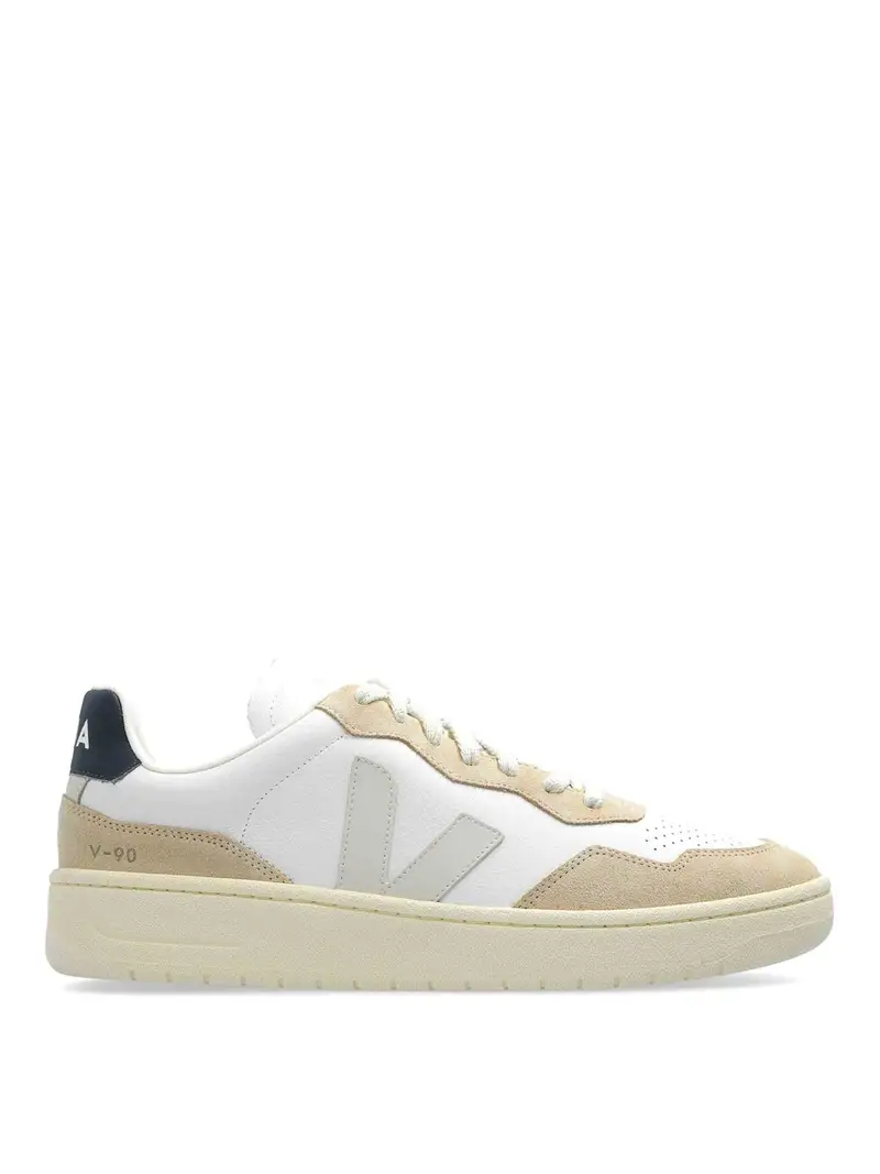 Sneaker in pelle V-90 Bianco