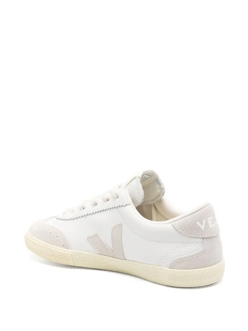 Sneakers Bianche in Pelle con Inserti Scamosciati Bianco miniatura 3