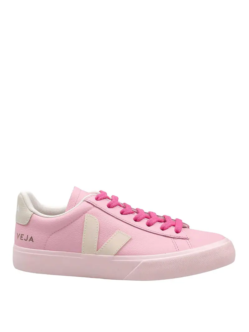 Sneakers Campo Chromefree In Pelle Rosa Chiaro