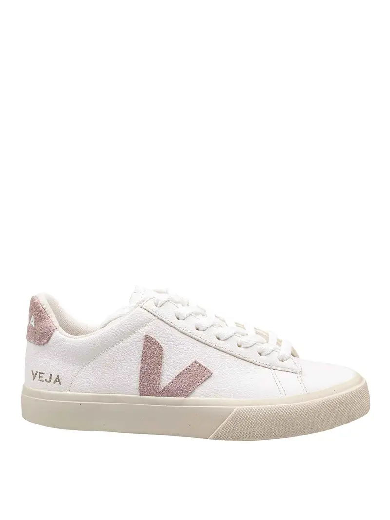 Sneakers Campo In Pelle Bianco