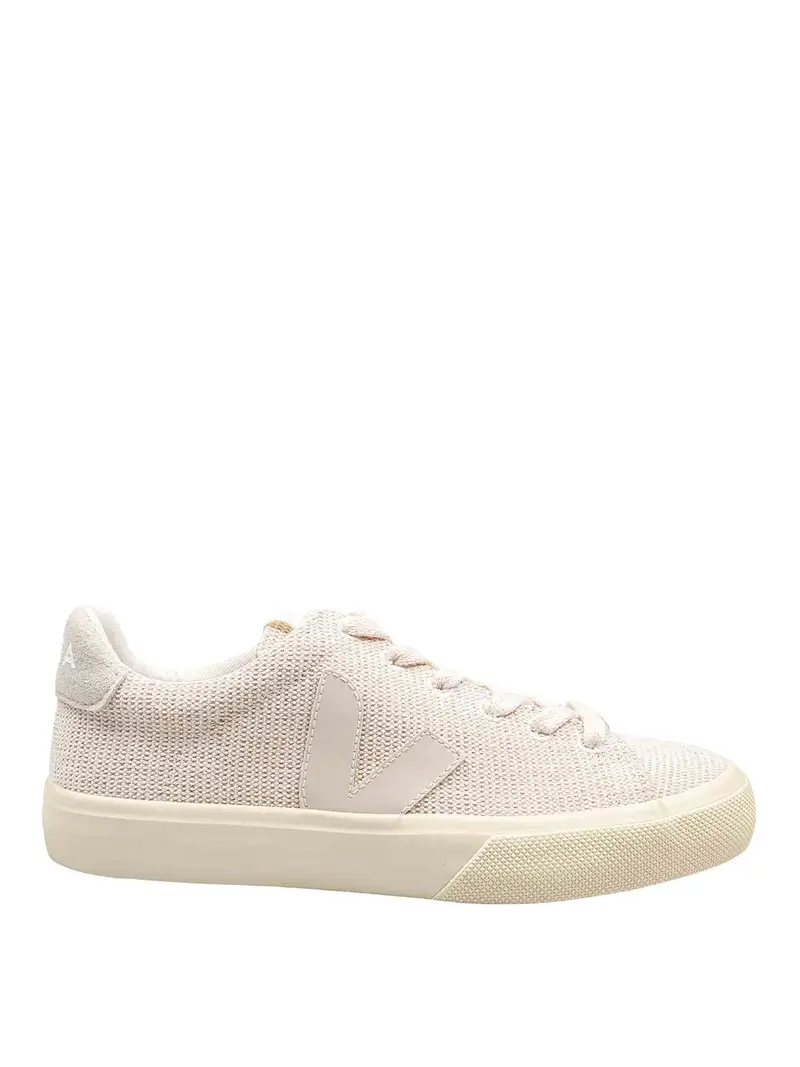 Sneakers Campo In Tessuto Beige