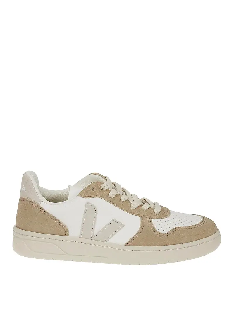 Sneakers in pelle Beige