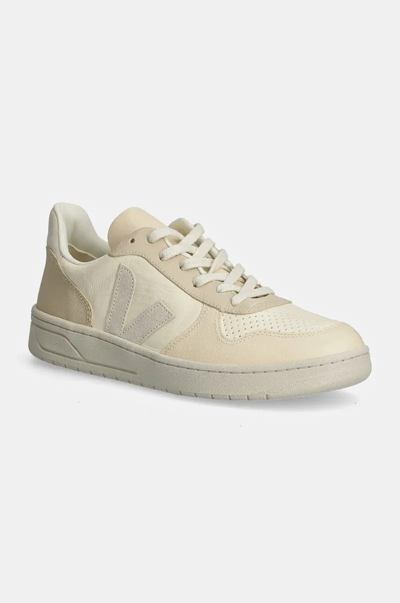 sneakers in pelle V-10 colore beige VX0503673B
