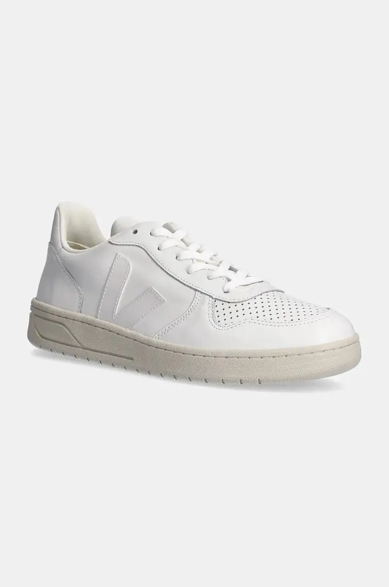 sneakers in pelle V-10 Leather Extra-White colore bianco