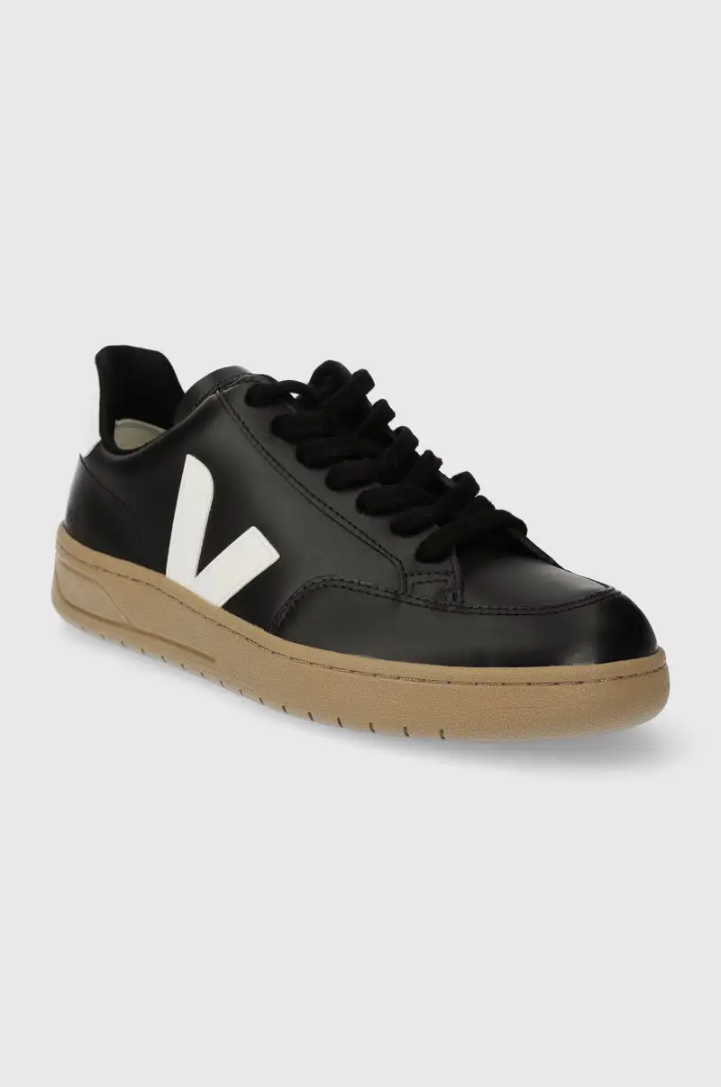 sneakers in pelle V-12 Nero