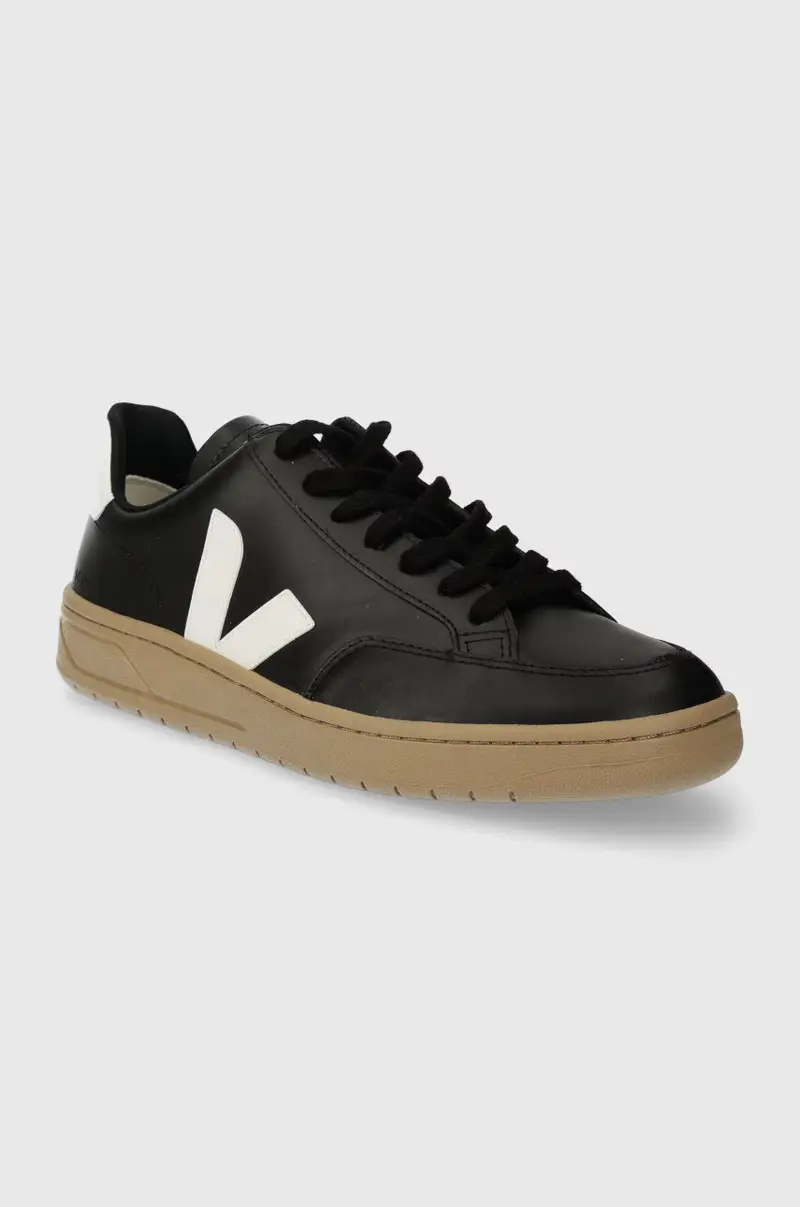 sneakers in pelle V-12 Nero miniatura 2