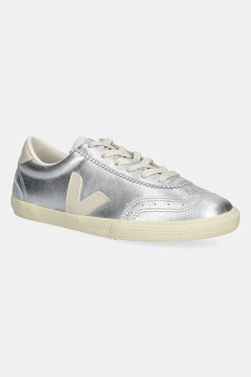 sneakers in pelle Volley donna colore argento VO2020749A