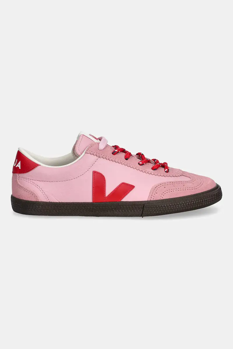 sneakers in pelle Volley donna colore rosa VO2021182A miniatura 2