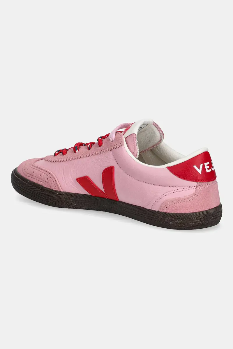 sneakers in pelle Volley donna colore rosa VO2021182A miniatura 3