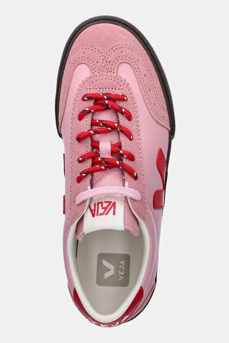 sneakers in pelle Volley donna colore rosa VO2021182A miniatura 4