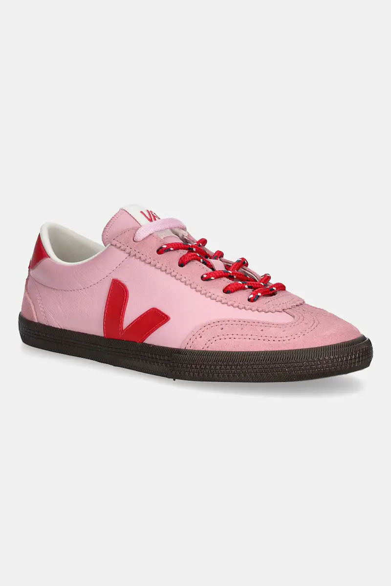 sneakers in pelle Volley donna colore rosa VO2021182A