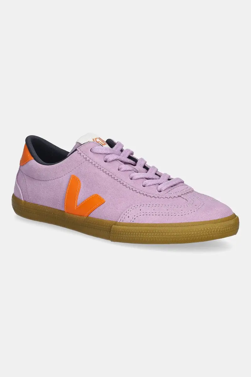 sneakers in pelle Volley donna colore violetto VO0320887A