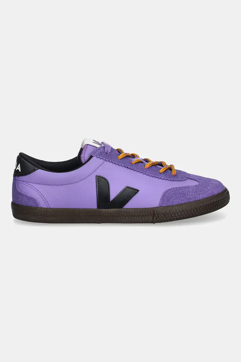 sneakers in pelle Volley donna colore violetto VO2020882A miniatura 2