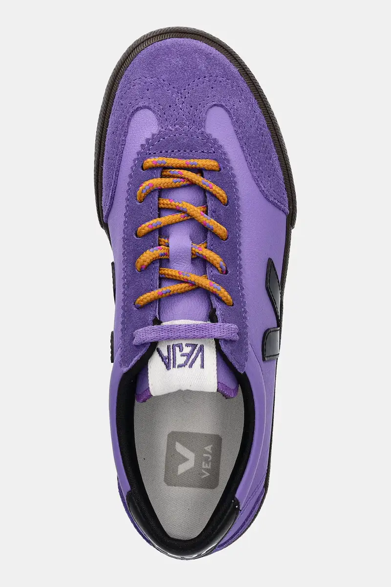 sneakers in pelle Volley donna colore violetto VO2020882A miniatura 4