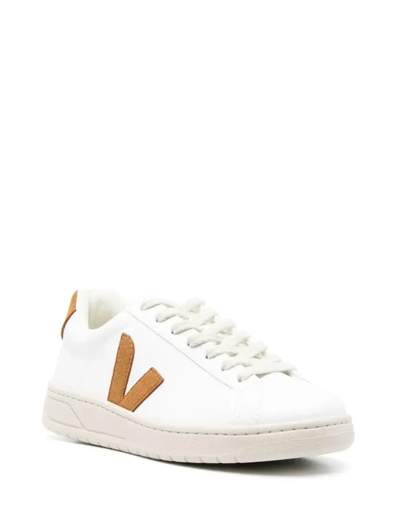 Sneakers urca bianche/cammello Bianco miniatura 3