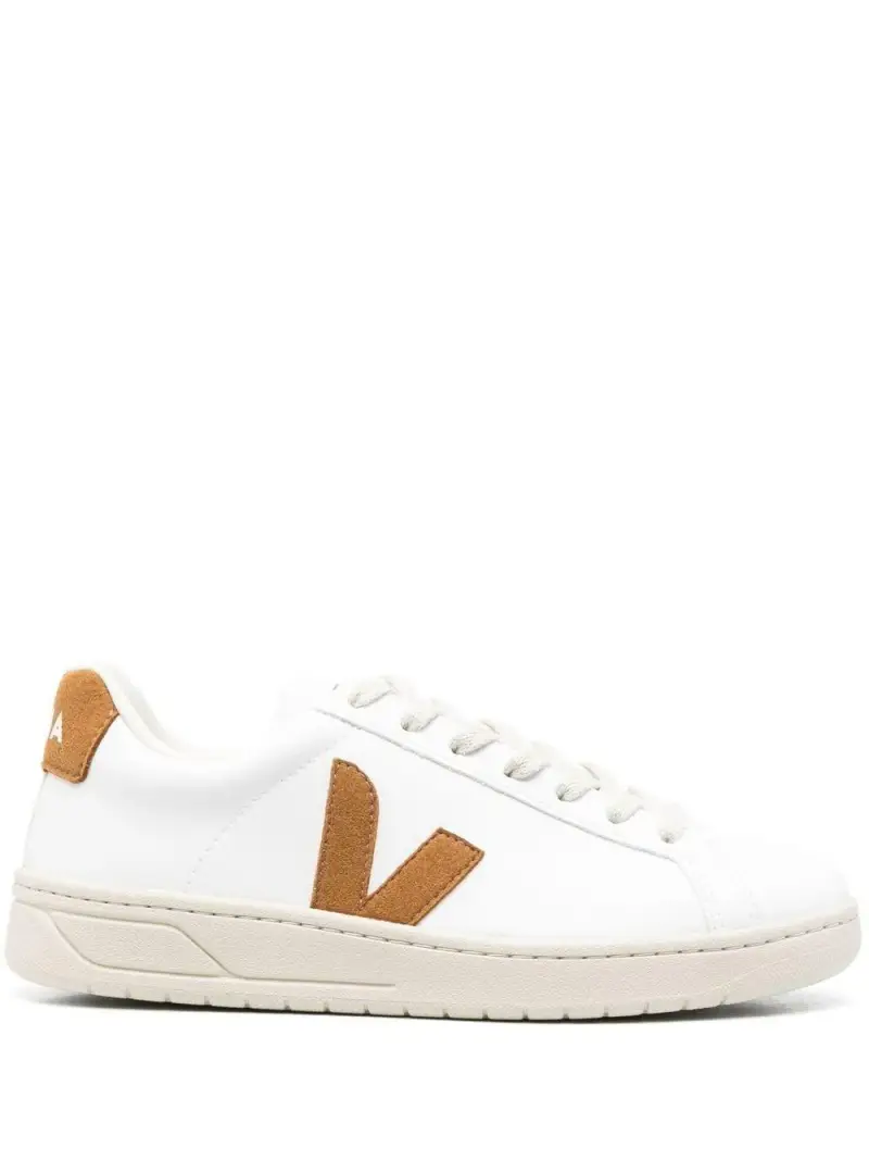 Sneakers urca bianche/cammello Bianco