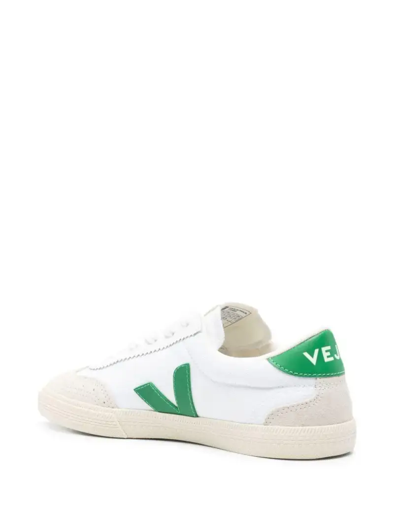 Sneakers V-10 a inserti bianche/verdi Bianco miniatura 3