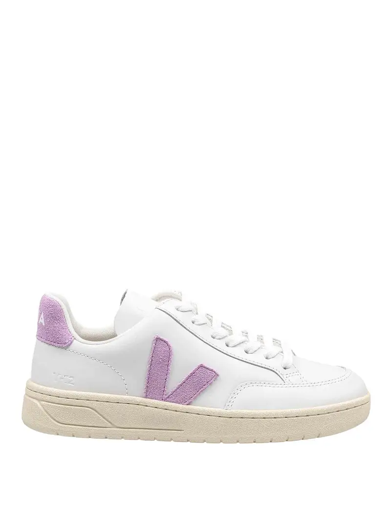 Sneakers V-12 In Pelle Bianco