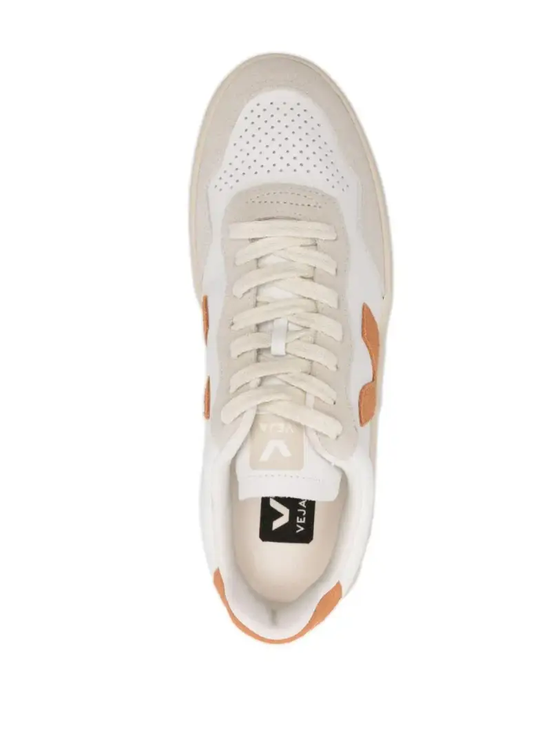 Sneakers v-90 bianche/marrone Bianco miniatura 2