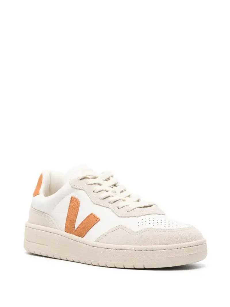 Sneakers v-90 bianche/marrone Bianco miniatura 3