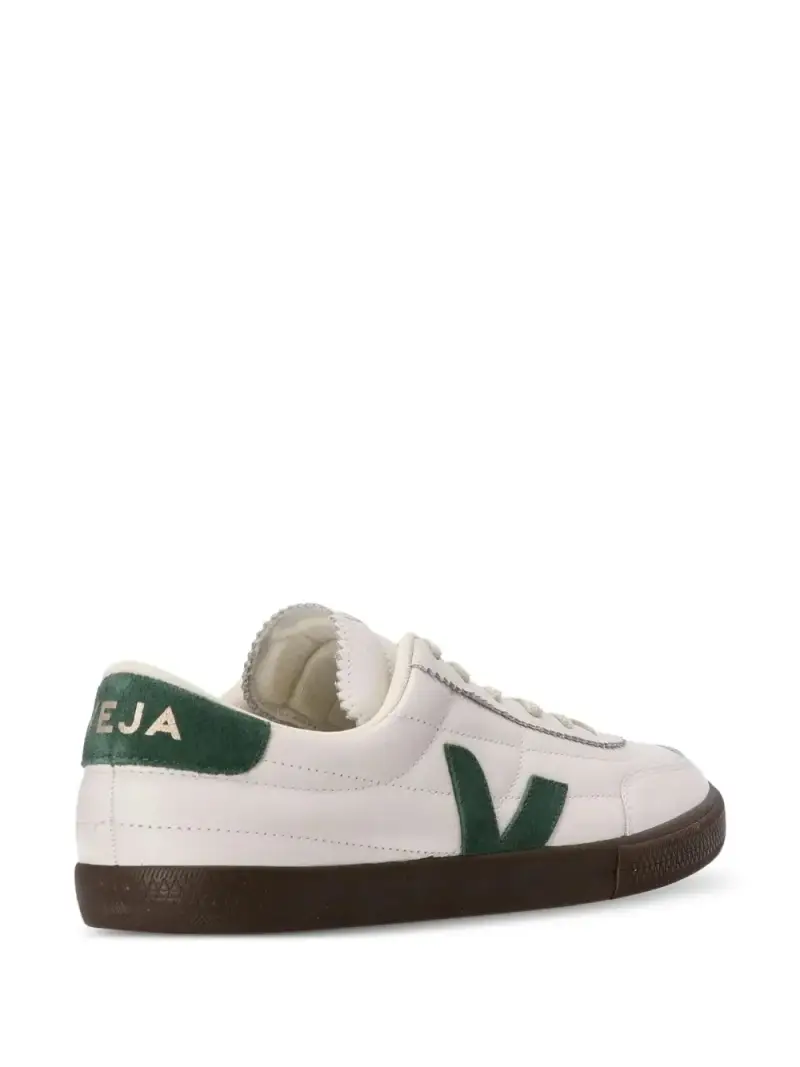 Veja Sneakers Campo bianco e verde in pelle ChromeFree® miniatura 2