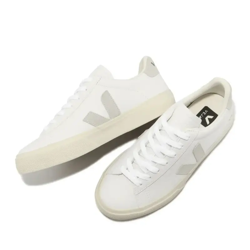 Veja Sneakers bianche in pelle e scamosciata miniatura 3