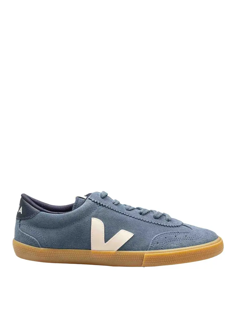 Sneakers Volley In Camoscio Colore Azzurro