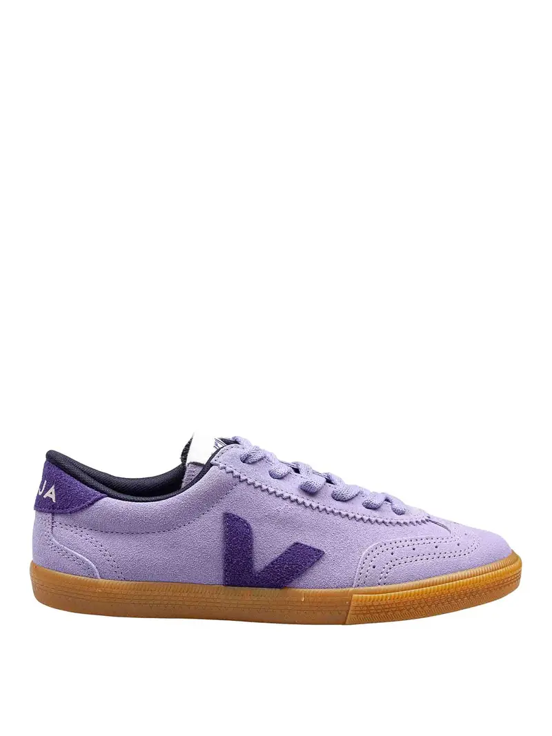Sneakers Volley In Camoscio Colore Lavanda Viola