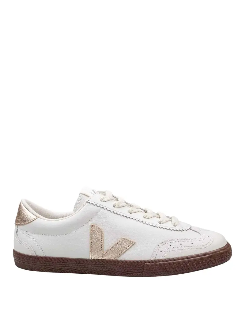 Sneakers Volley In Pelle Bianco