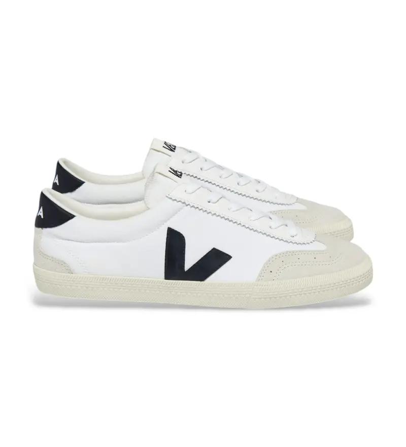 unisex. VO0103524 Scarpe da pallavolo bianche, nere (36), Bianco, Basso, Camoscio, Stringhe, Casual Pelle
