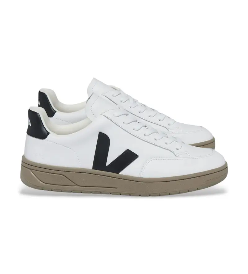 unisex XD0203640 Sneakers bianche V-12 (37), Bianco, Basso, Stringhe, Casual, Polister riciclato, Sostenibile Pelle