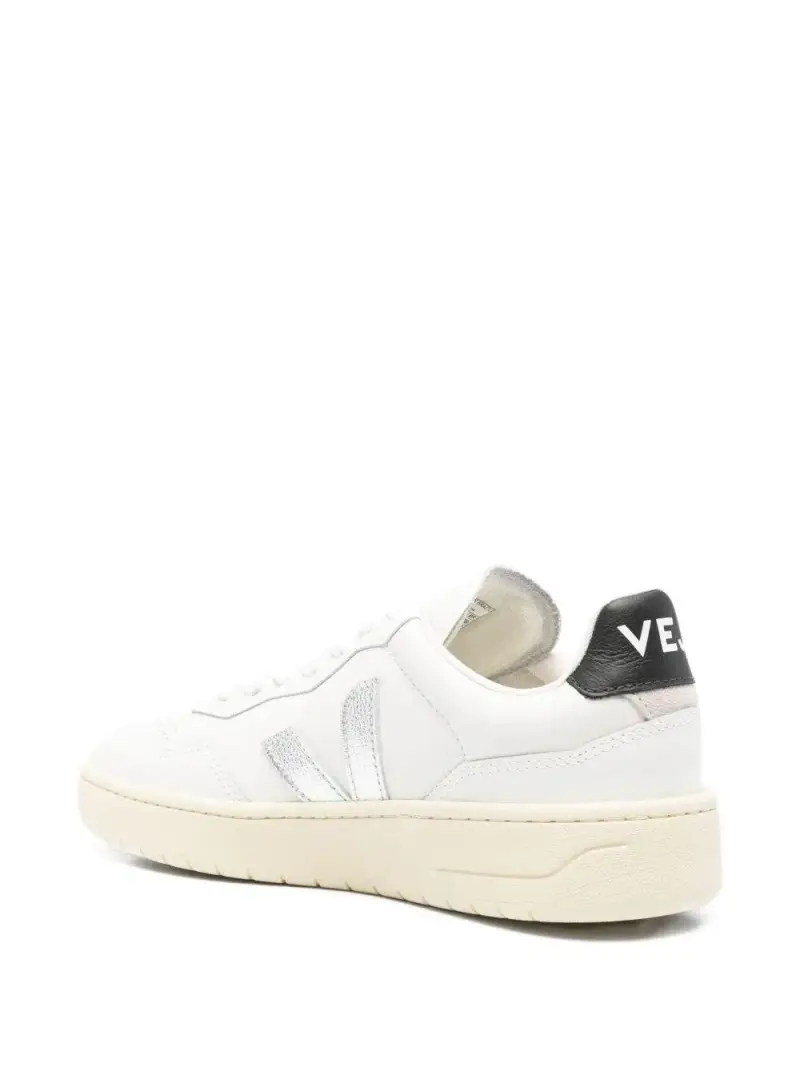 Veja Sneakers V-90 Bianco e Argento miniatura 2