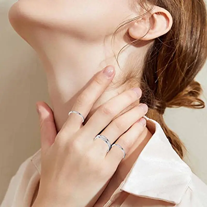 VELESAY Anelli Donna Argento 2191713 miniatura 3