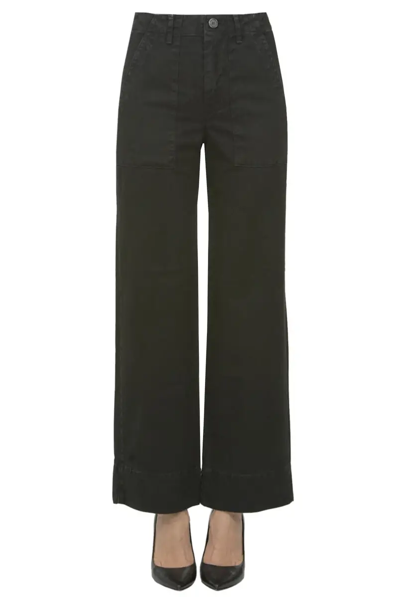 Pantaloni in cotone stile carpenter Nero