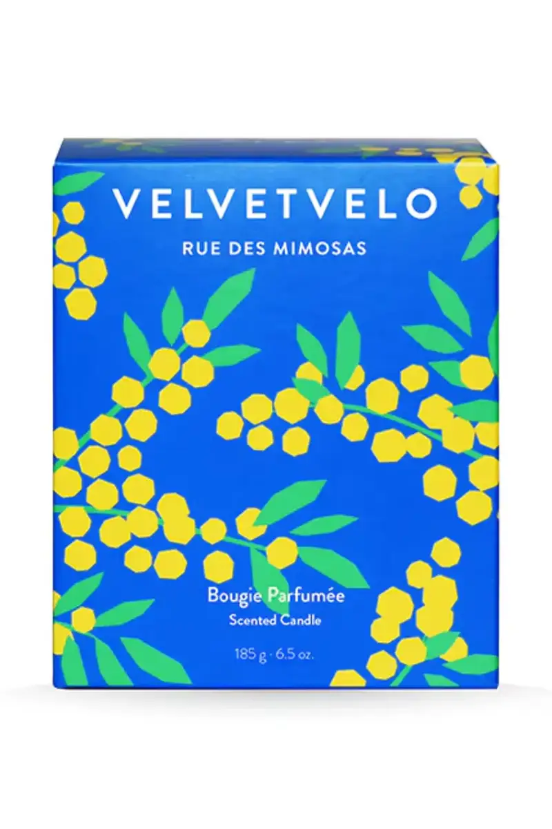 candela profumata Rue des Mimosas 185 g colore blu MIMOXXBOU miniatura 3