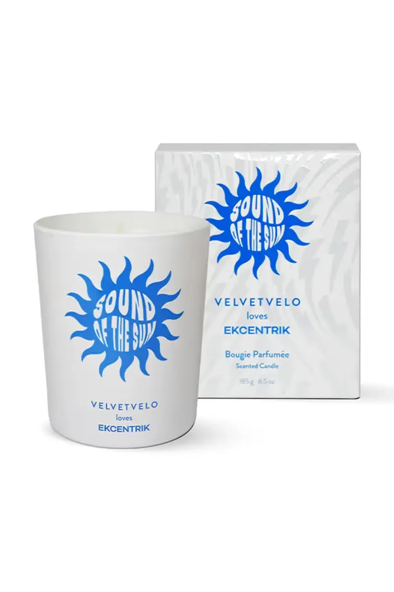candela profumata Sound Of The Sun 185 g colore bianco SSUNXXBOU