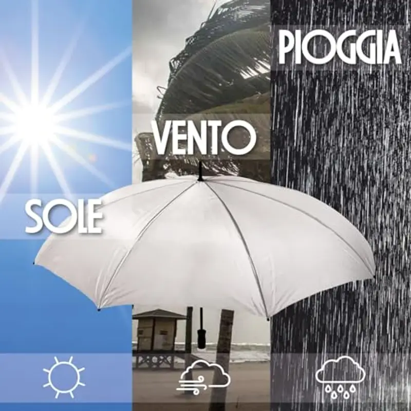 VENEZIANO Gruppo ombrello personalizzato - Personalizza Ora con immagini, testi eo loghi - ideale per regali, uso quotidiano e aziendale miniatura 3