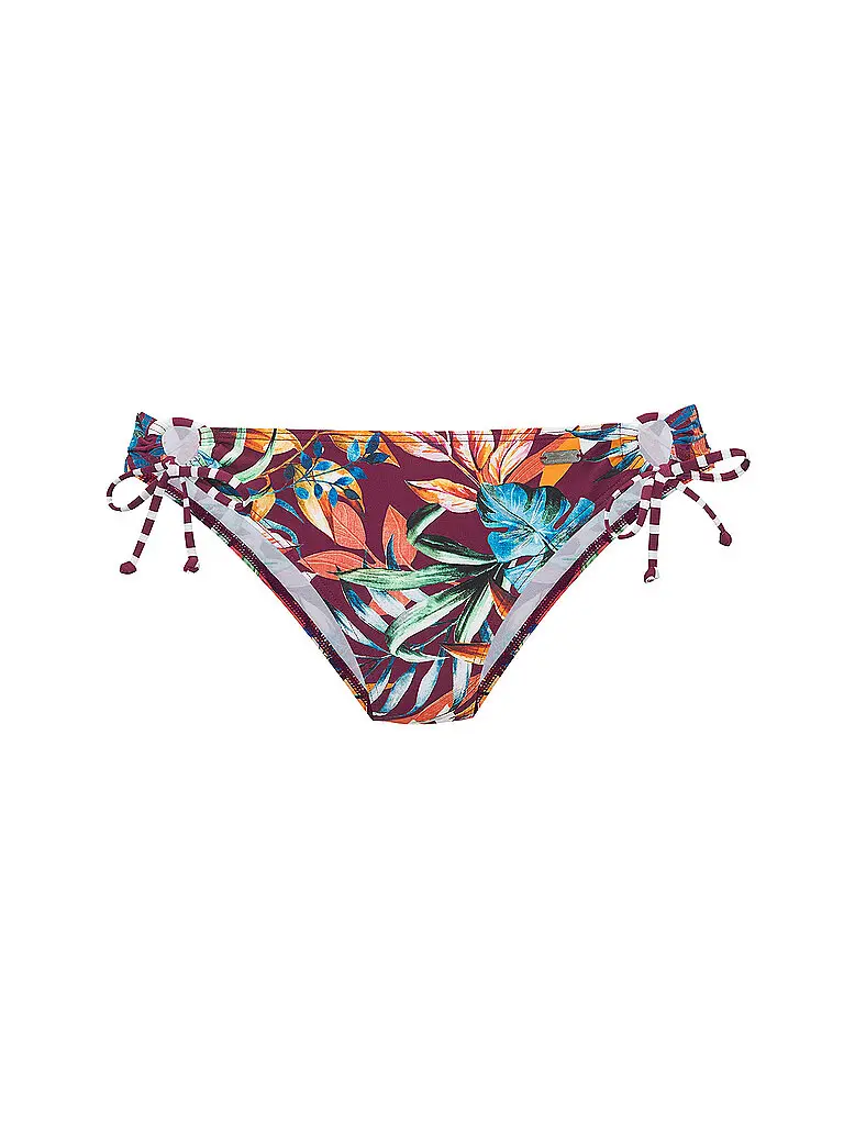 Slip bikini da donna con anello rosso scuro | 34