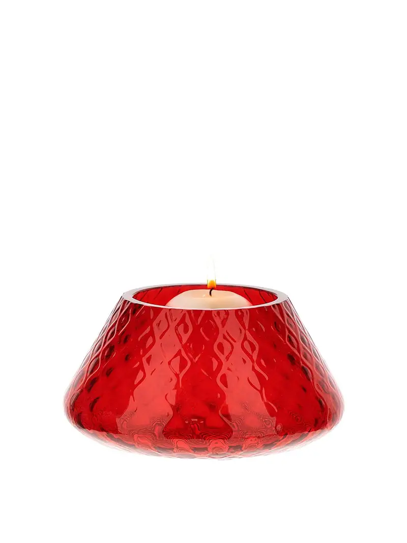 Portacandele 18 Cm Rosso