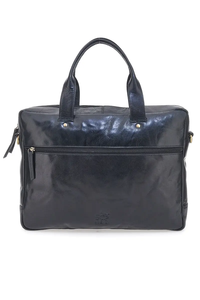 Ventiquattrore in Pelle NBG 333-1 Nera