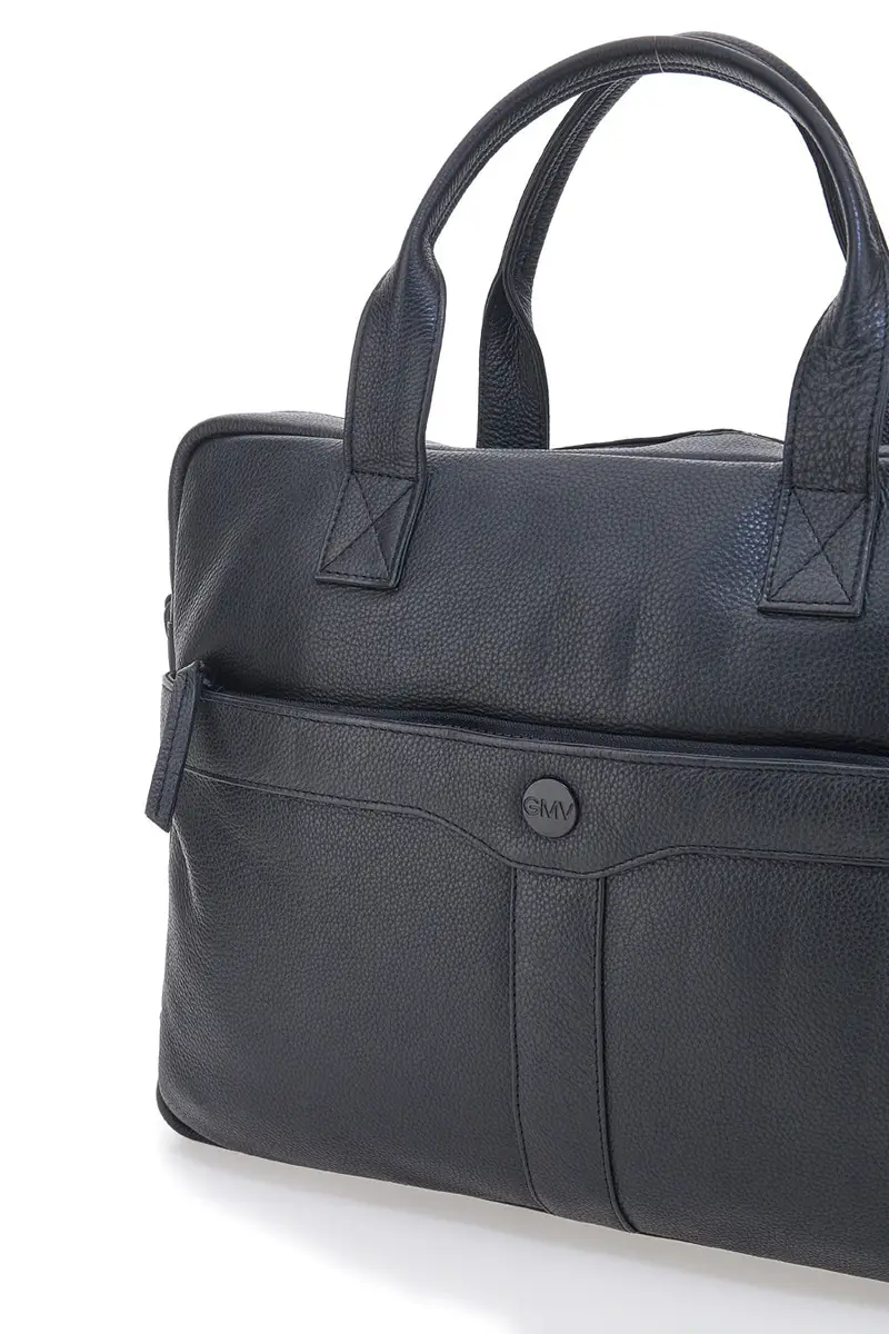 Ventiquattrore Nera Porta Pc Con Cerniera Gian Marco Venturi Business miniatura 2