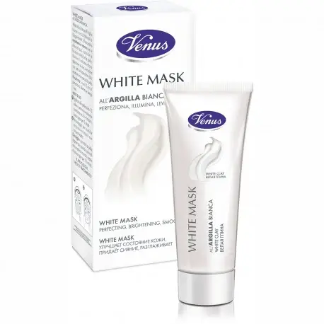 Venus Maschera Viso White Mask All'Argilla Bianca Perfeziona Ed Illumina 40Ml