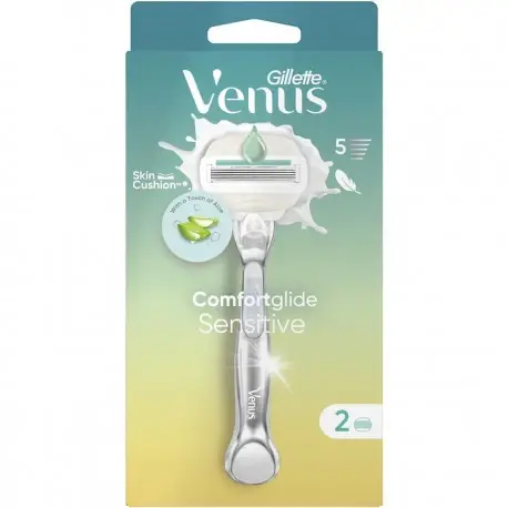 Venus Rasoio Sensitive Comfort Glide Con 2 Ricariche
